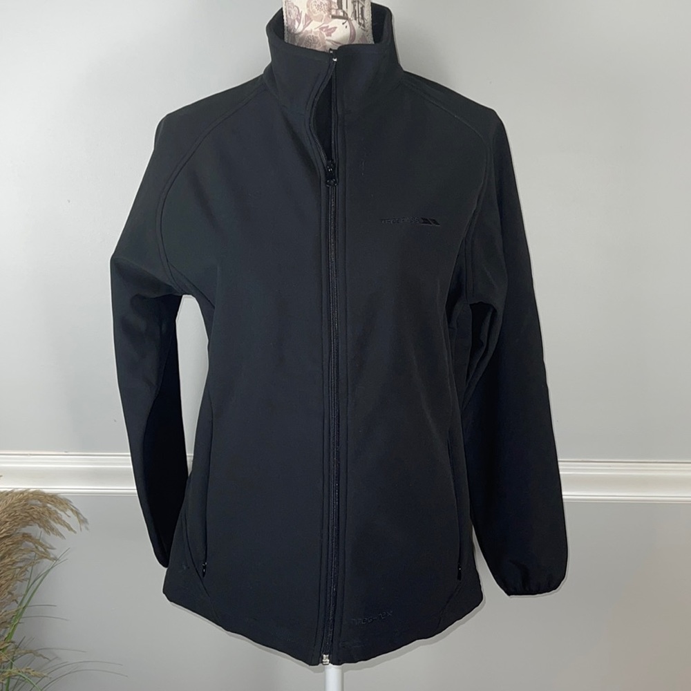 Trespass Small Softshell Waterproof Black Coat